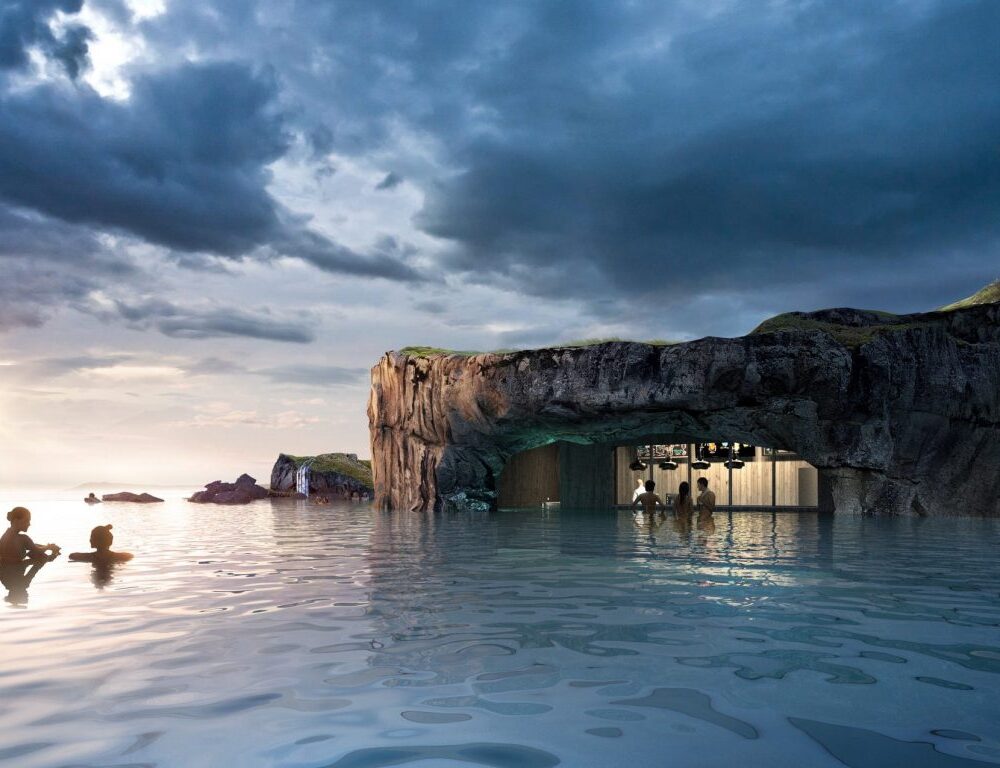 Escape to Sky Lagoon: Iceland's geothermal oasis, embracing ancient bathing culture by the sea, under the sky, and amidst nature's power.